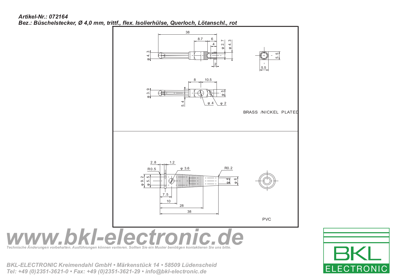 BKL BKL 072164 Datasheet - ManualMachine.com