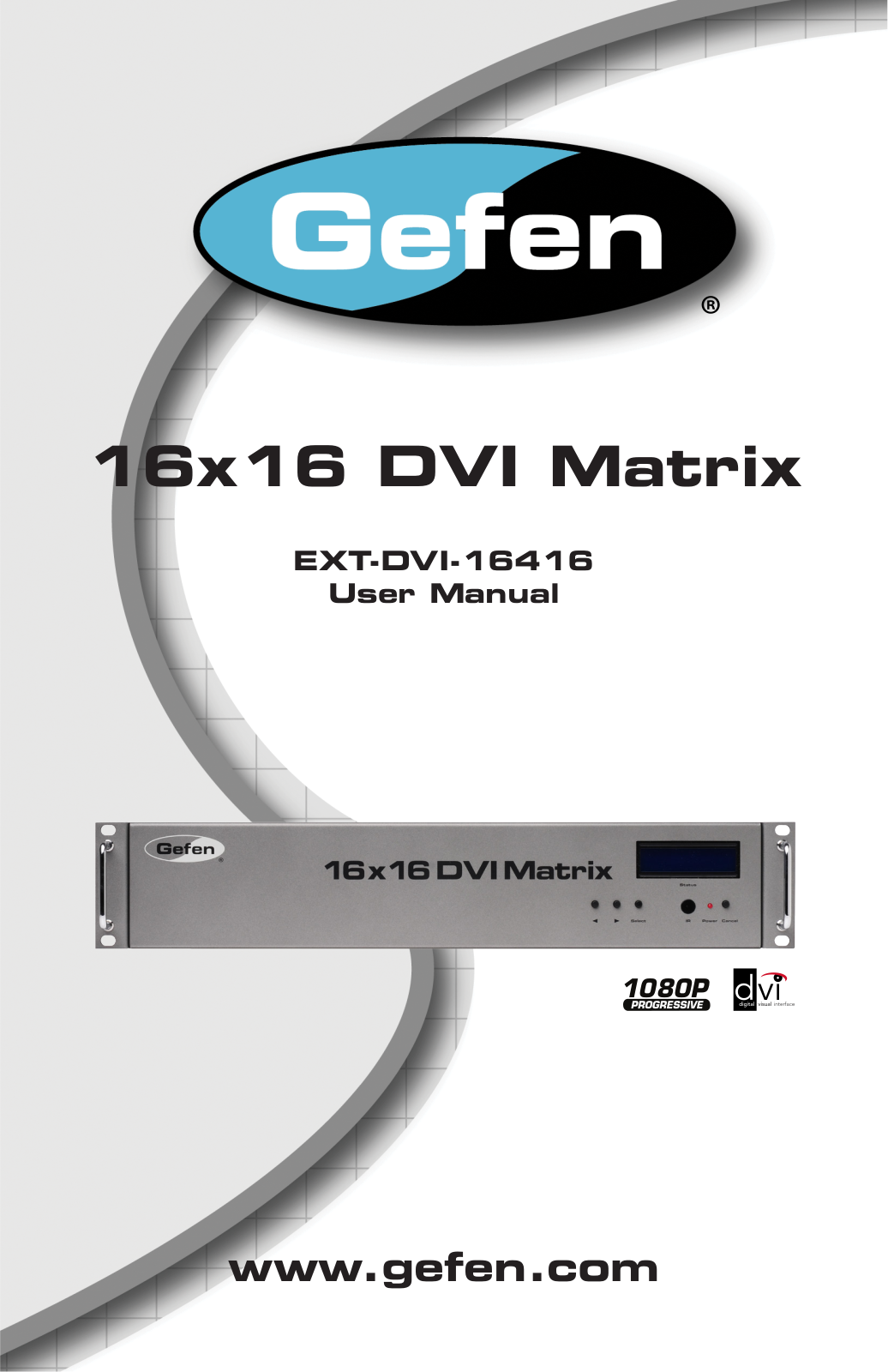 Gefen EXT-DVI-16416 User Manual