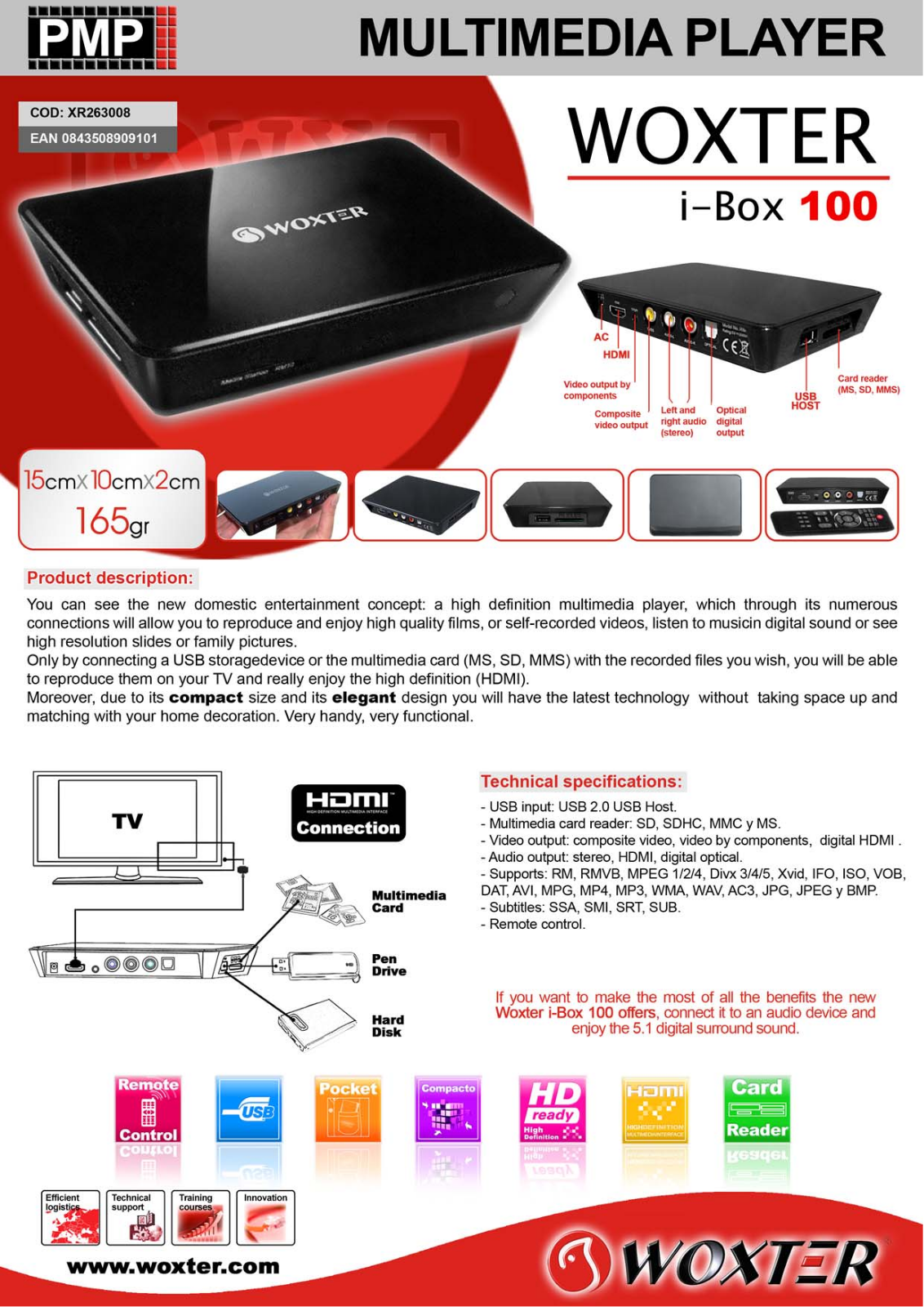 Woxter I-BOX 100 User Manual