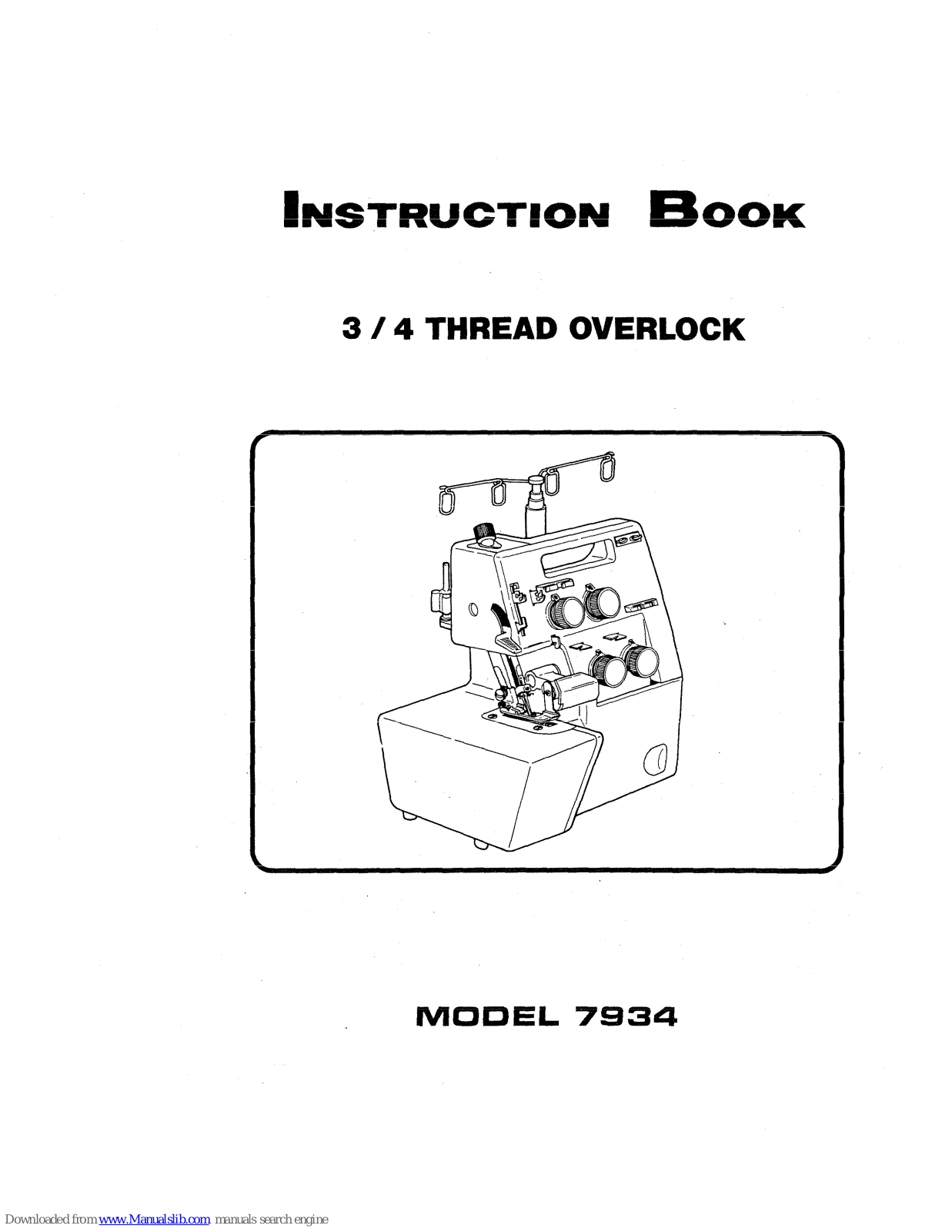 Singer 7934 Instruction Book - ManualMachine.com