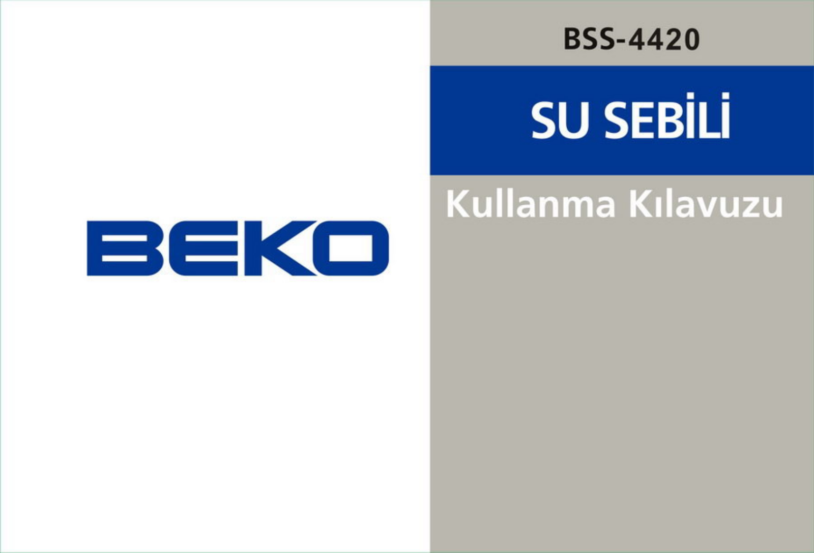 Beko BSS-4420 User Manual