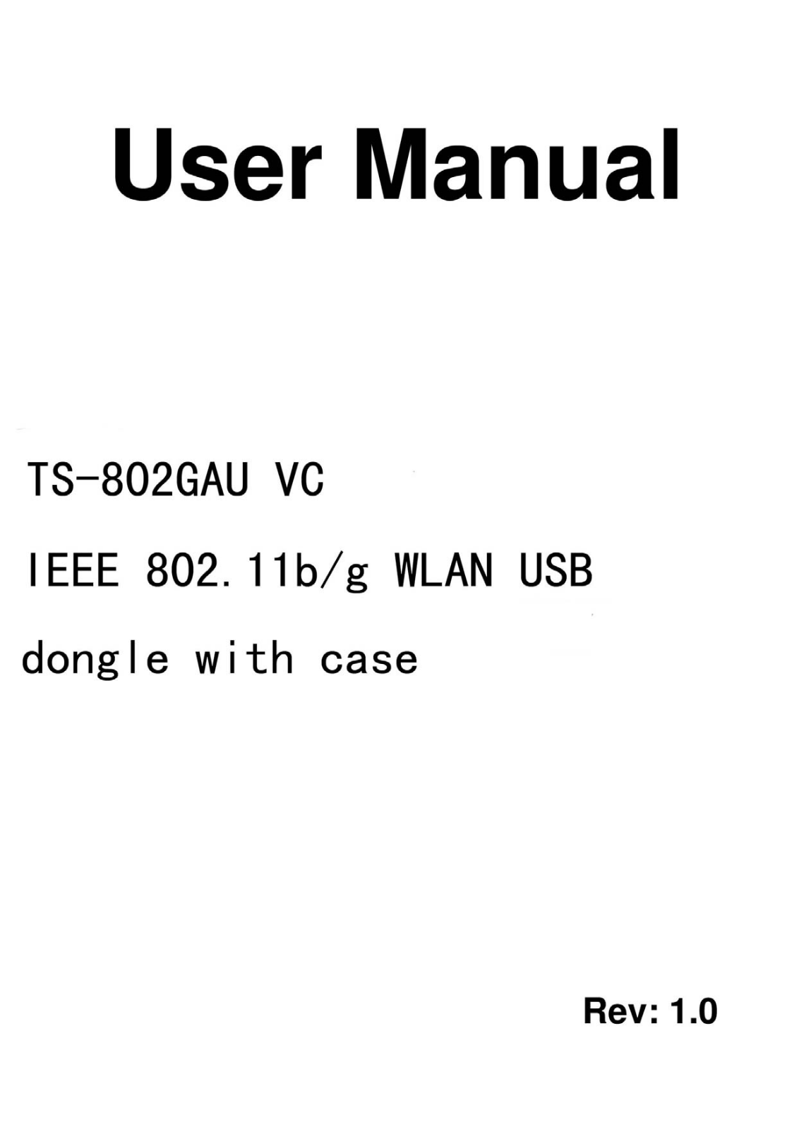 QVS 802GAUVC Users Manual