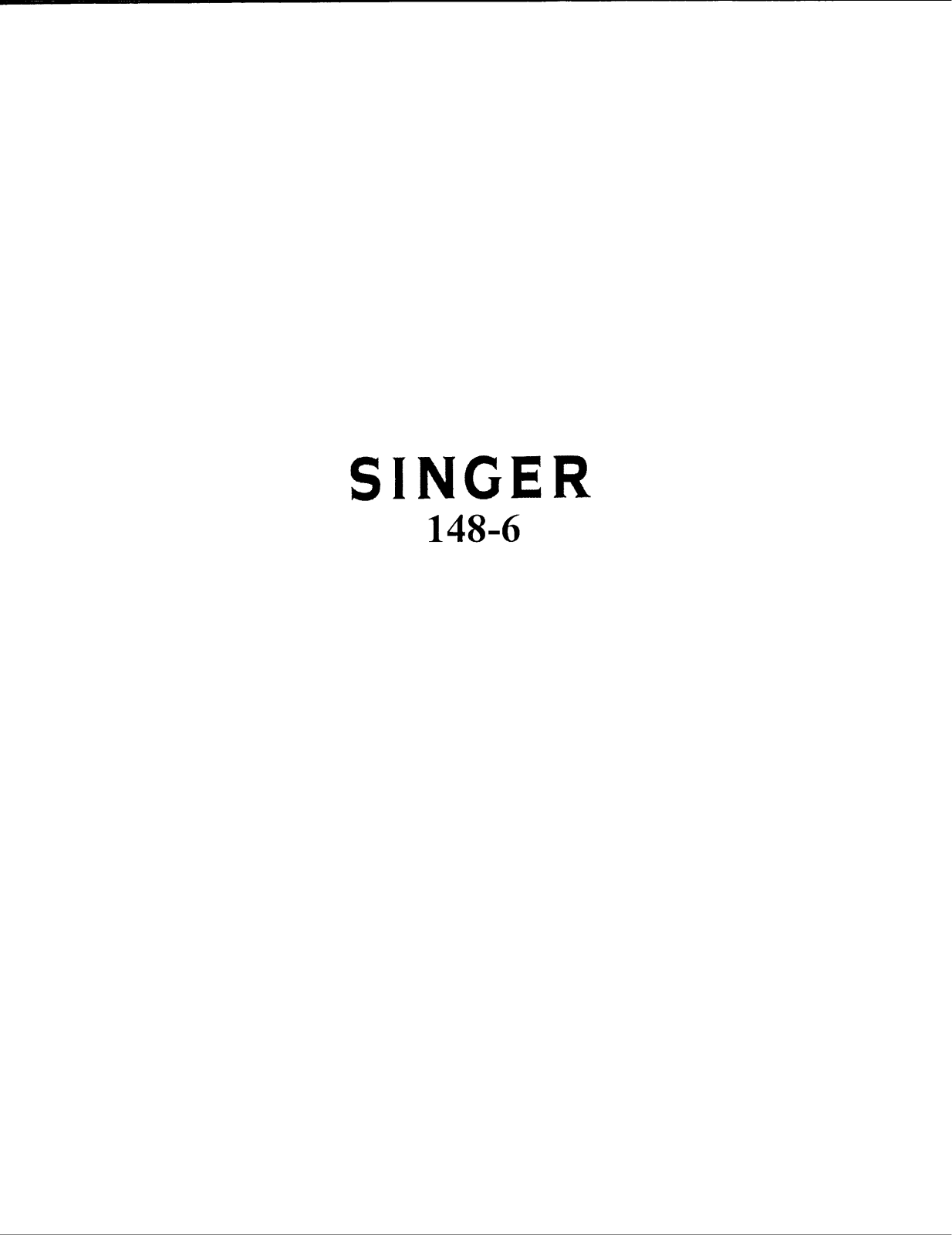 SINGER 148-6 Parts List