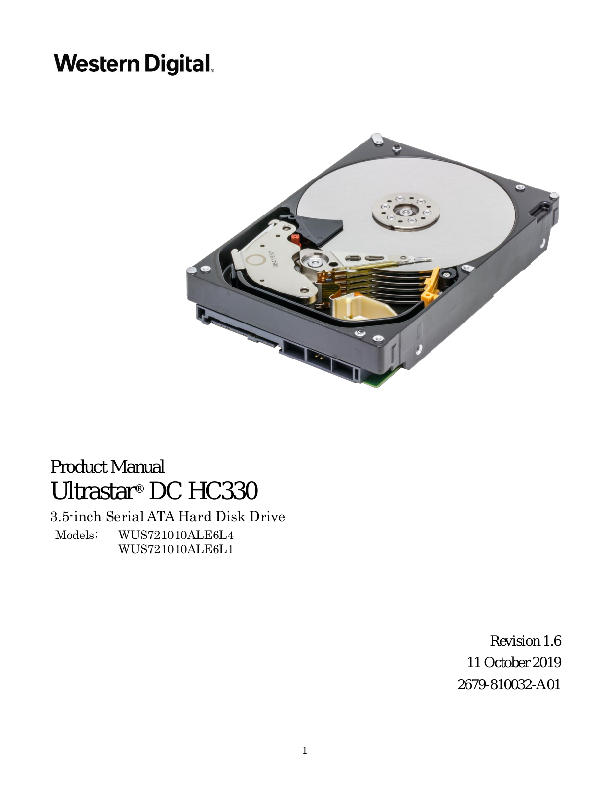 WD WUS721010ALE6L4 User Manual