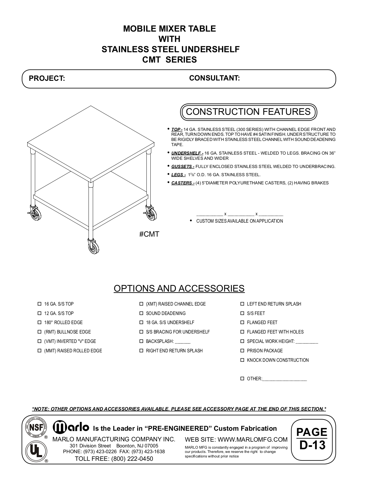 Marlo CMT2424 User Manual