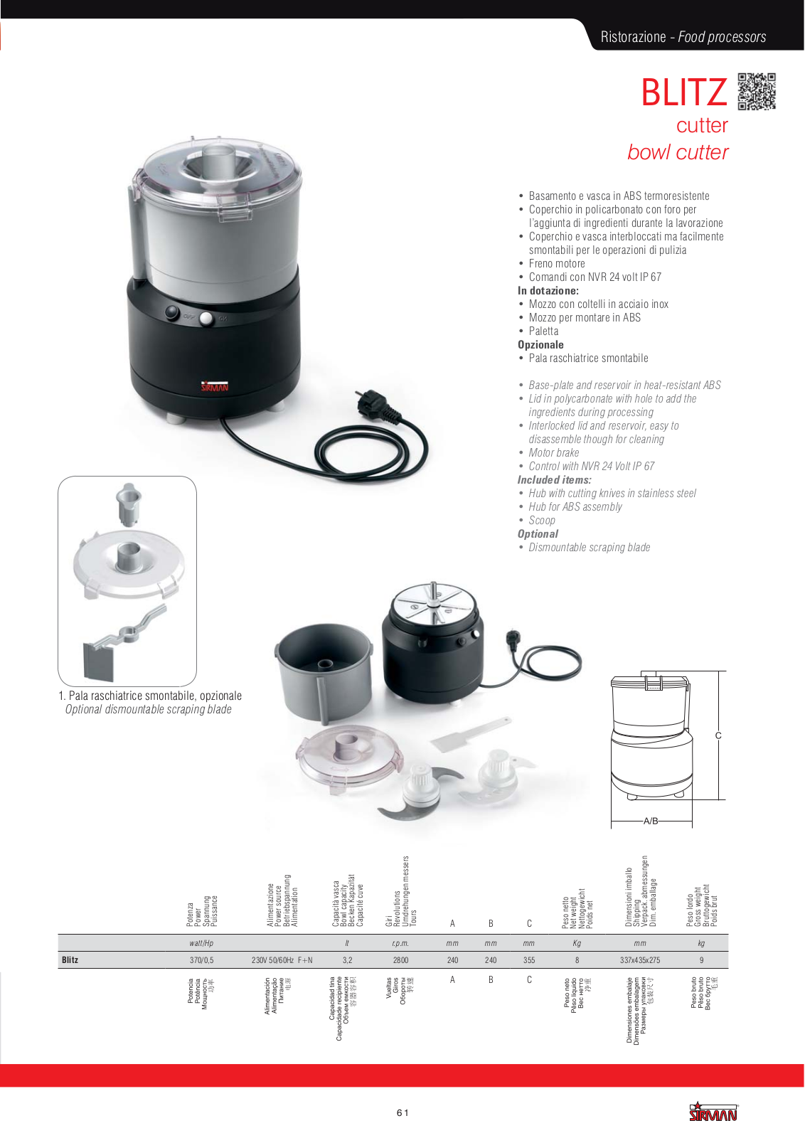 Sirman Blitz Datasheet