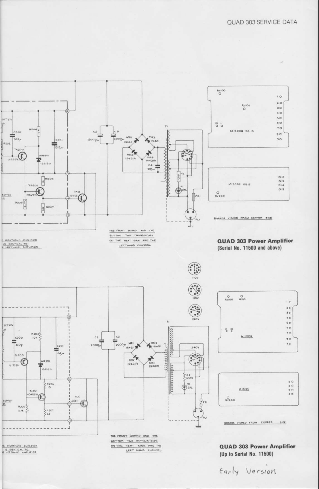 Quad 303 Service manual