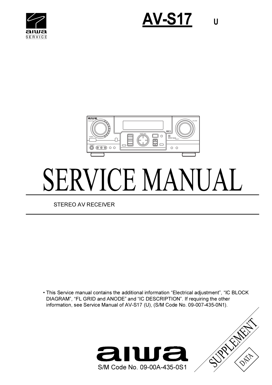 JVC AV S17 Service Manual