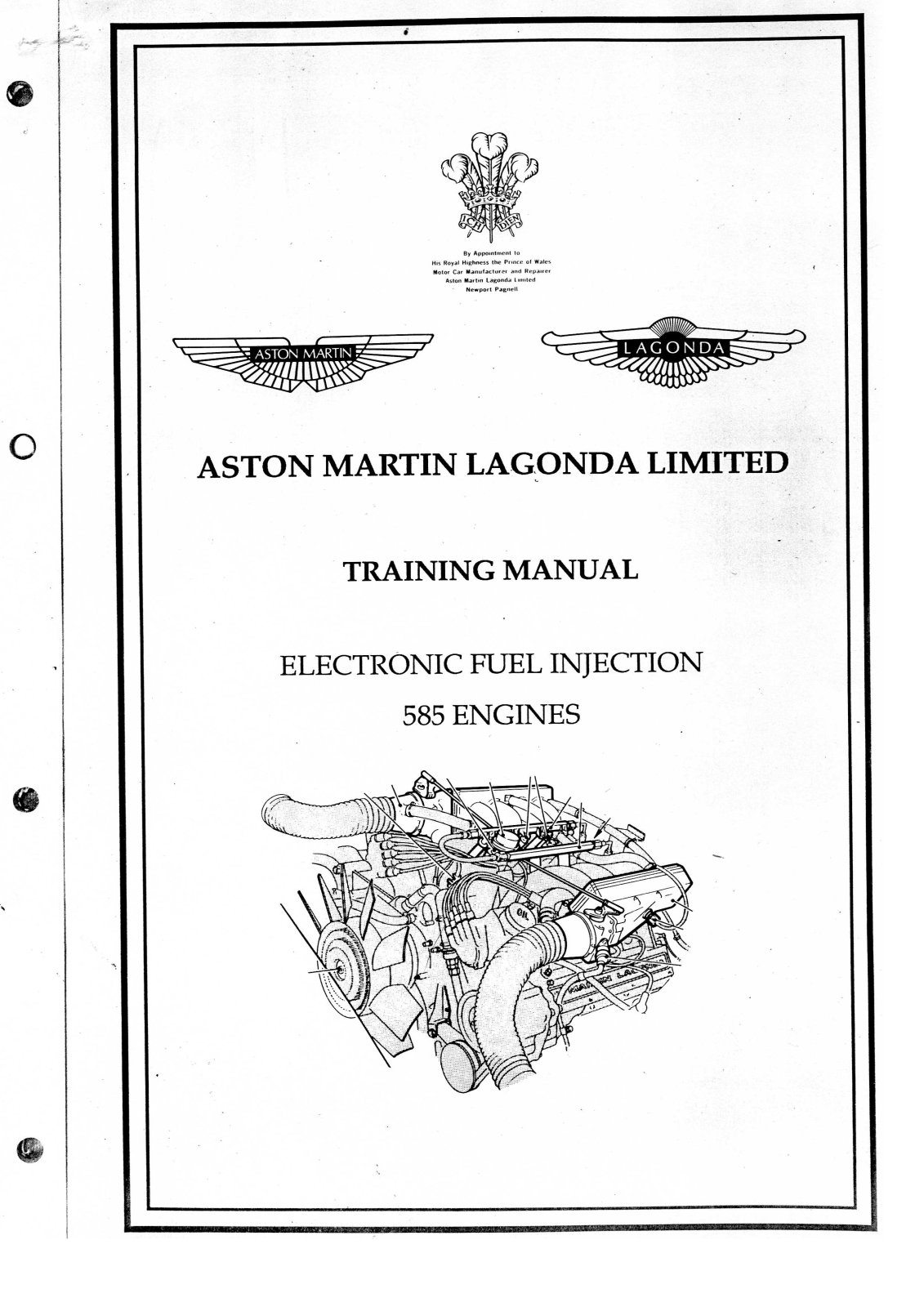 Aston Martin Lagonda 585 User Manual