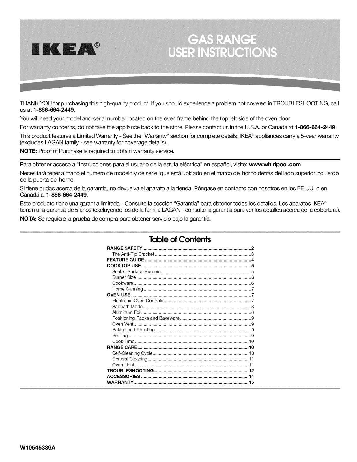 Ikea IGS426AS1, IGS426AS0 Owner’s Manual