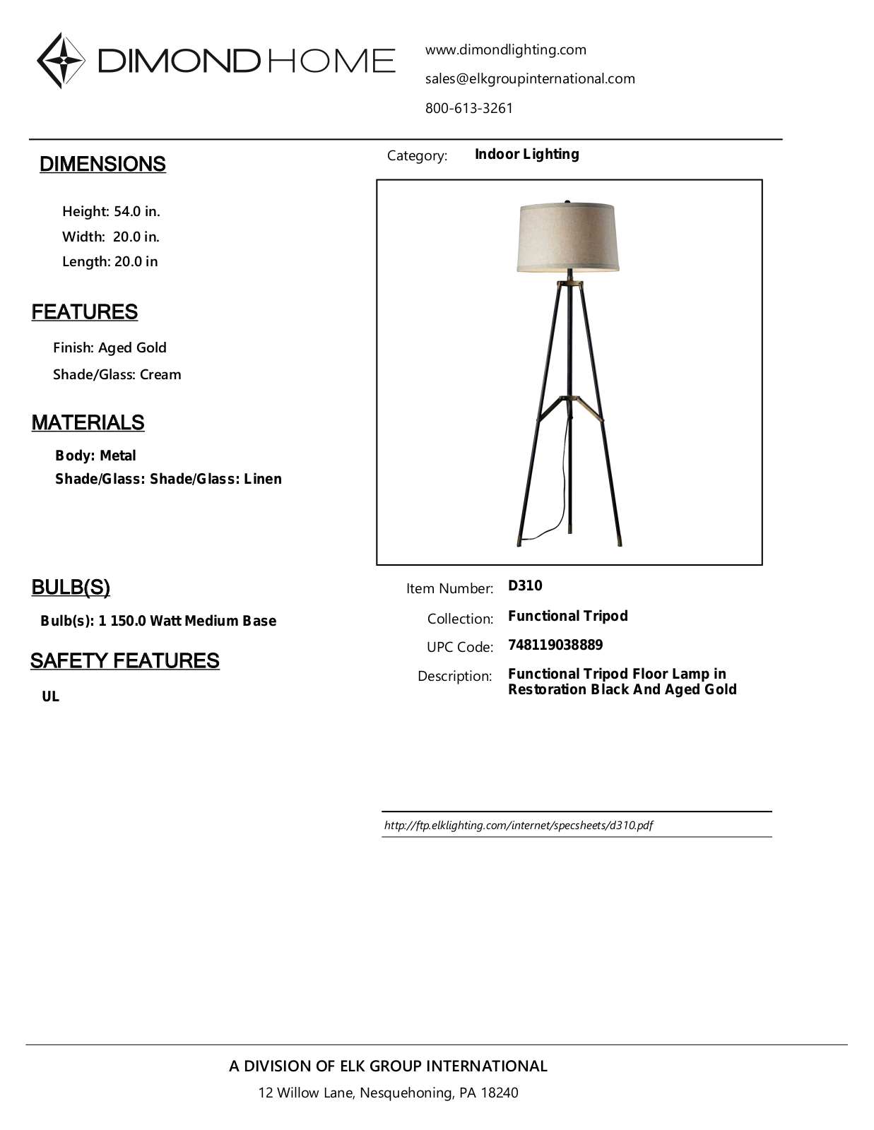 ELK Home D310 User Manual