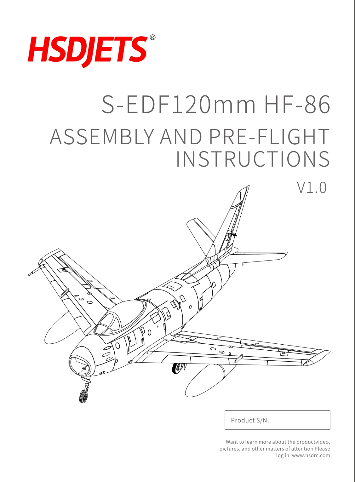 HSDjets F86 User guide - ManualMachine.com