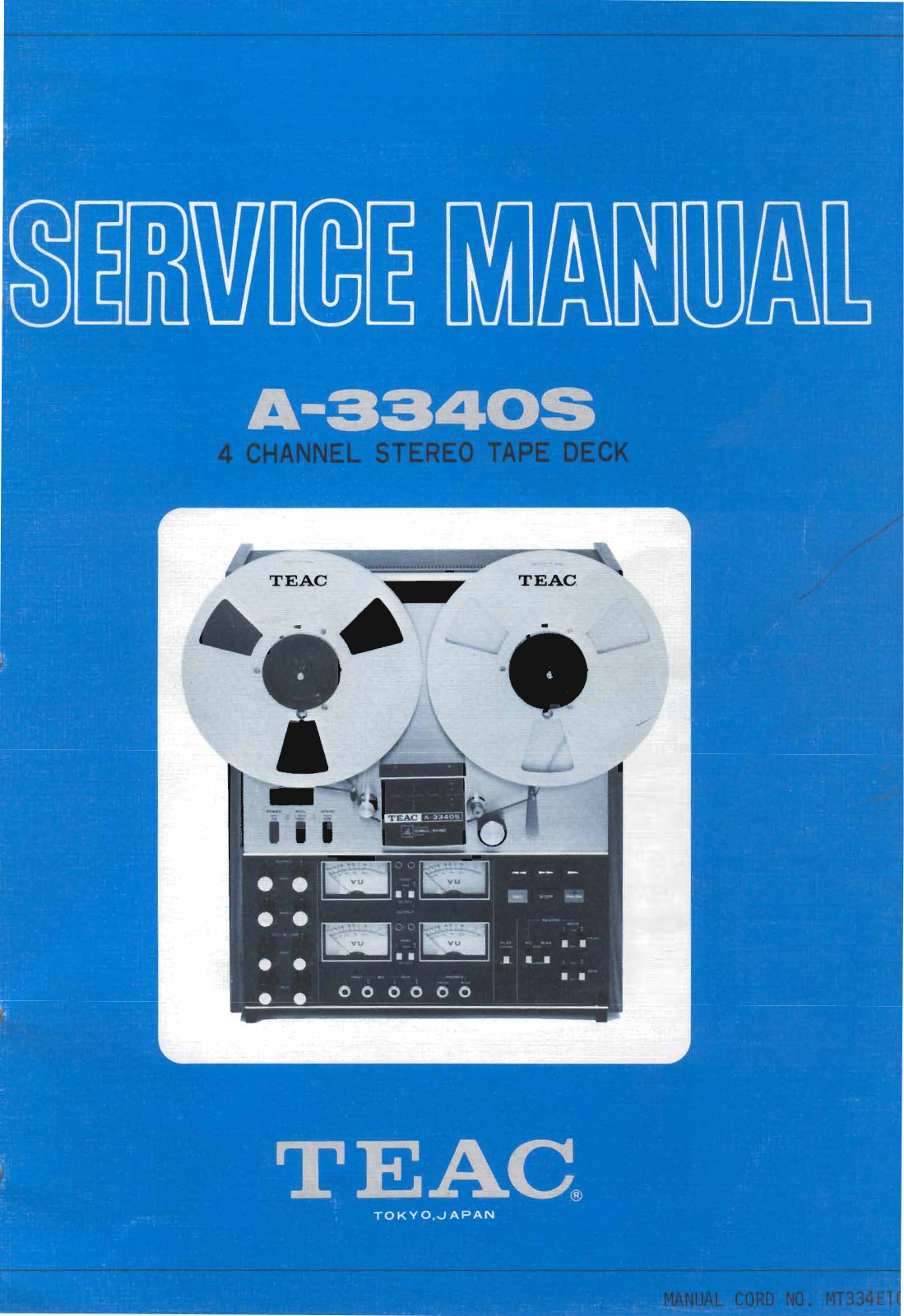 Teac A-3340-S Service Manual