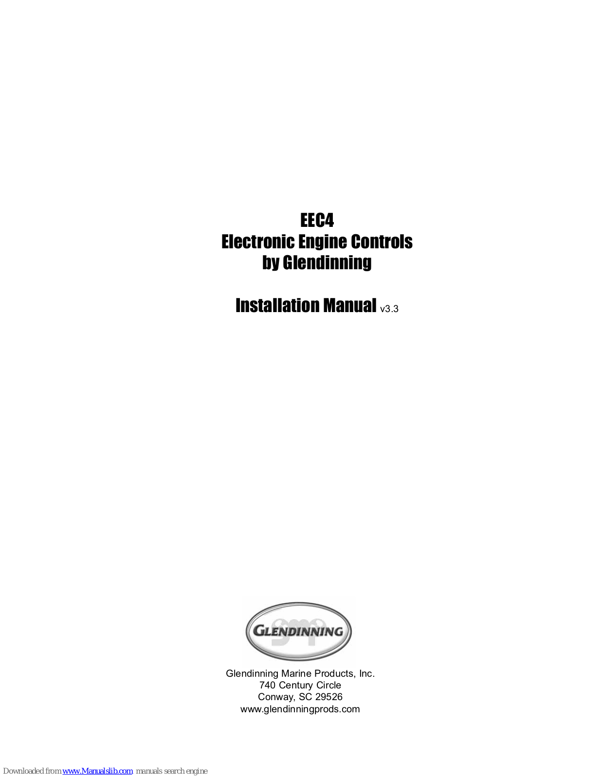 Glendinning EEC4 Installation Manual