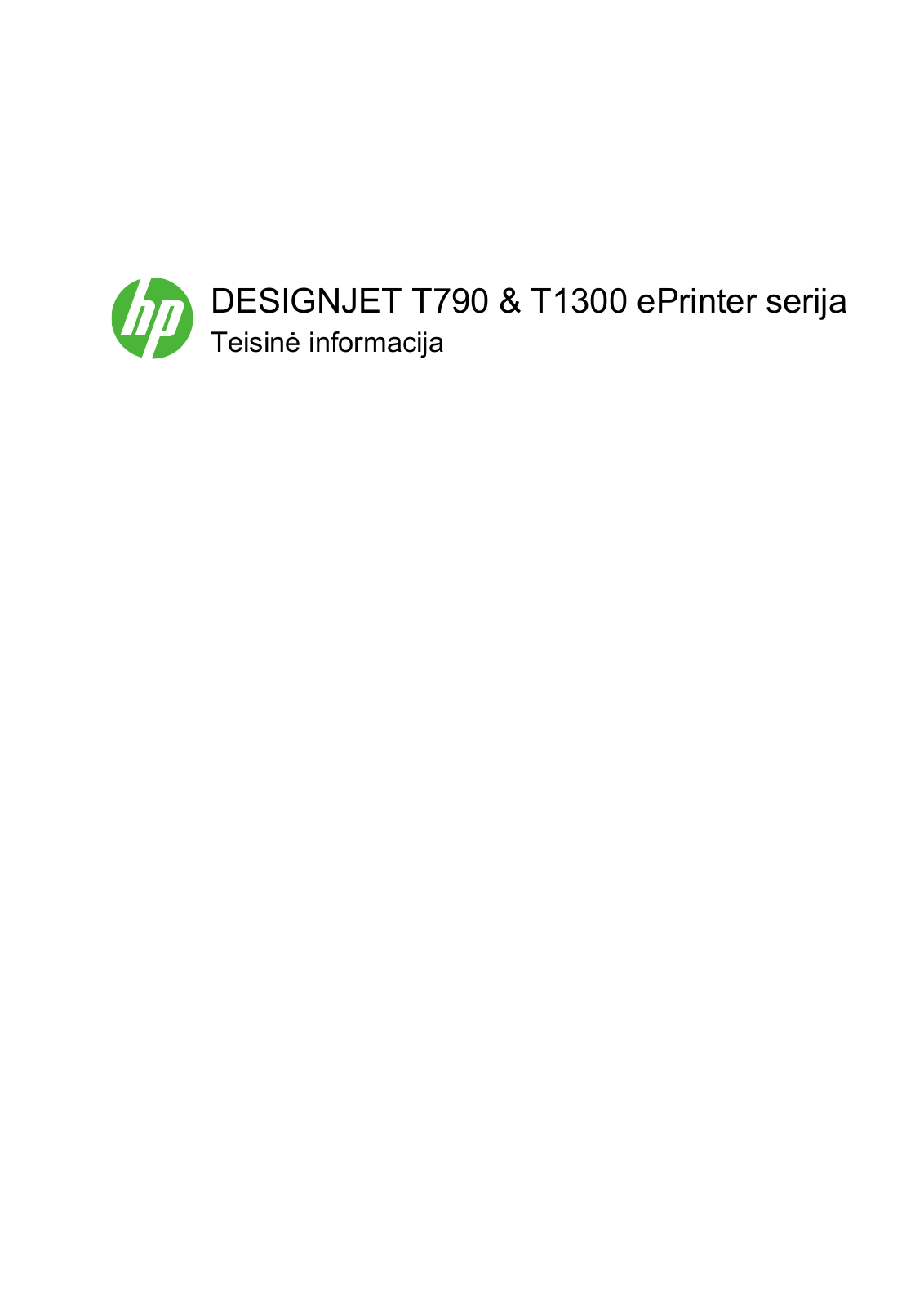 HP Designjet T790, Designjet T1300 e Technical specifications