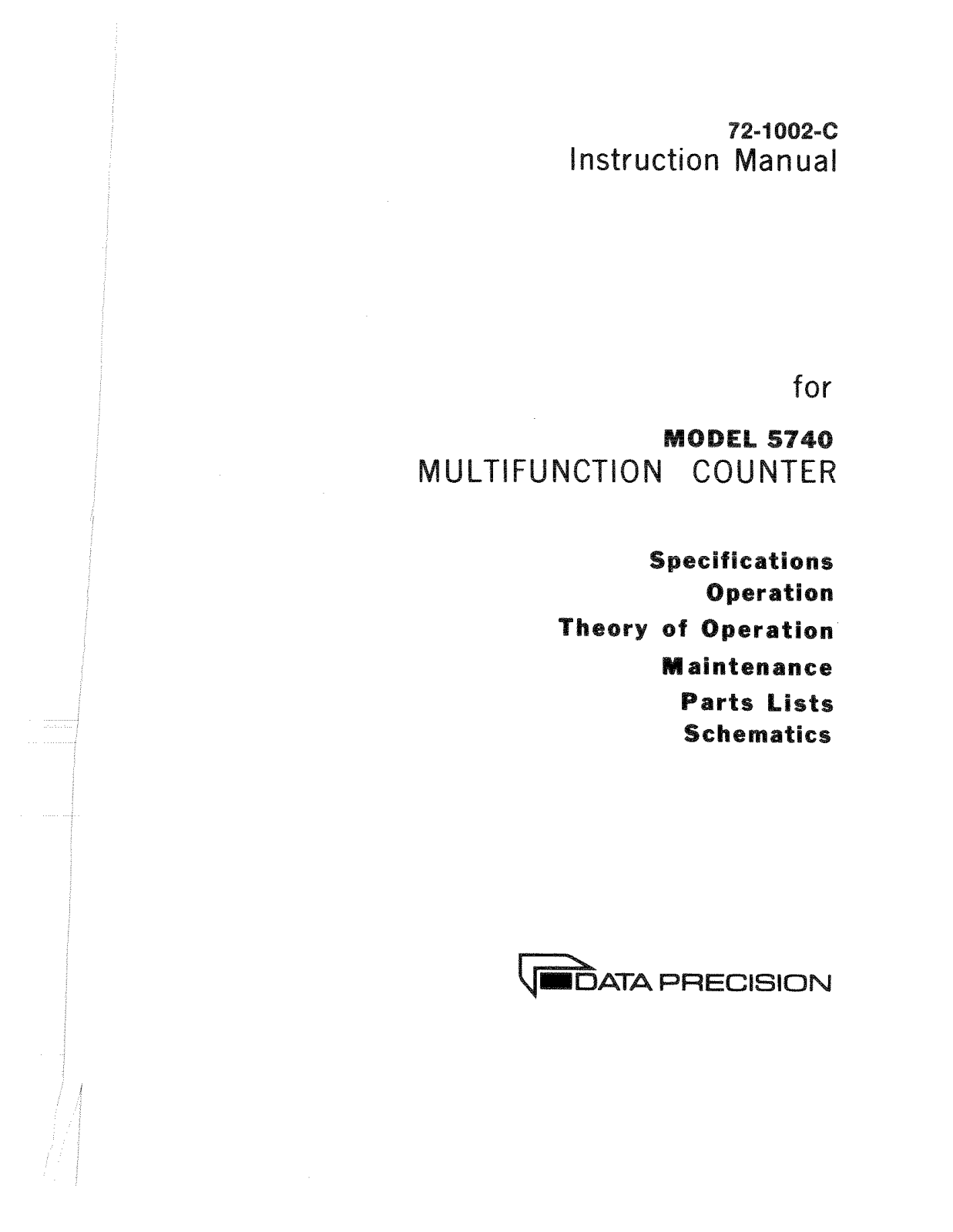 Data Precision 5740 User Manual