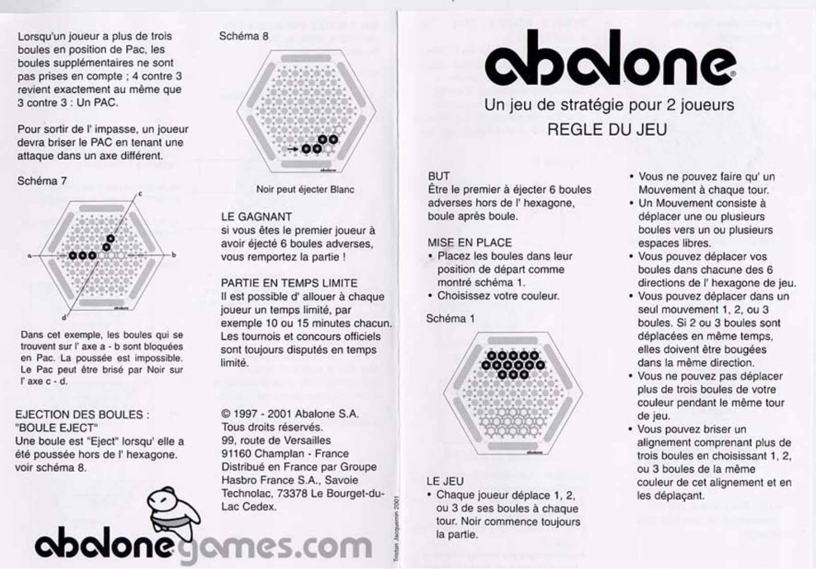 HASBRO Abalone User Manual