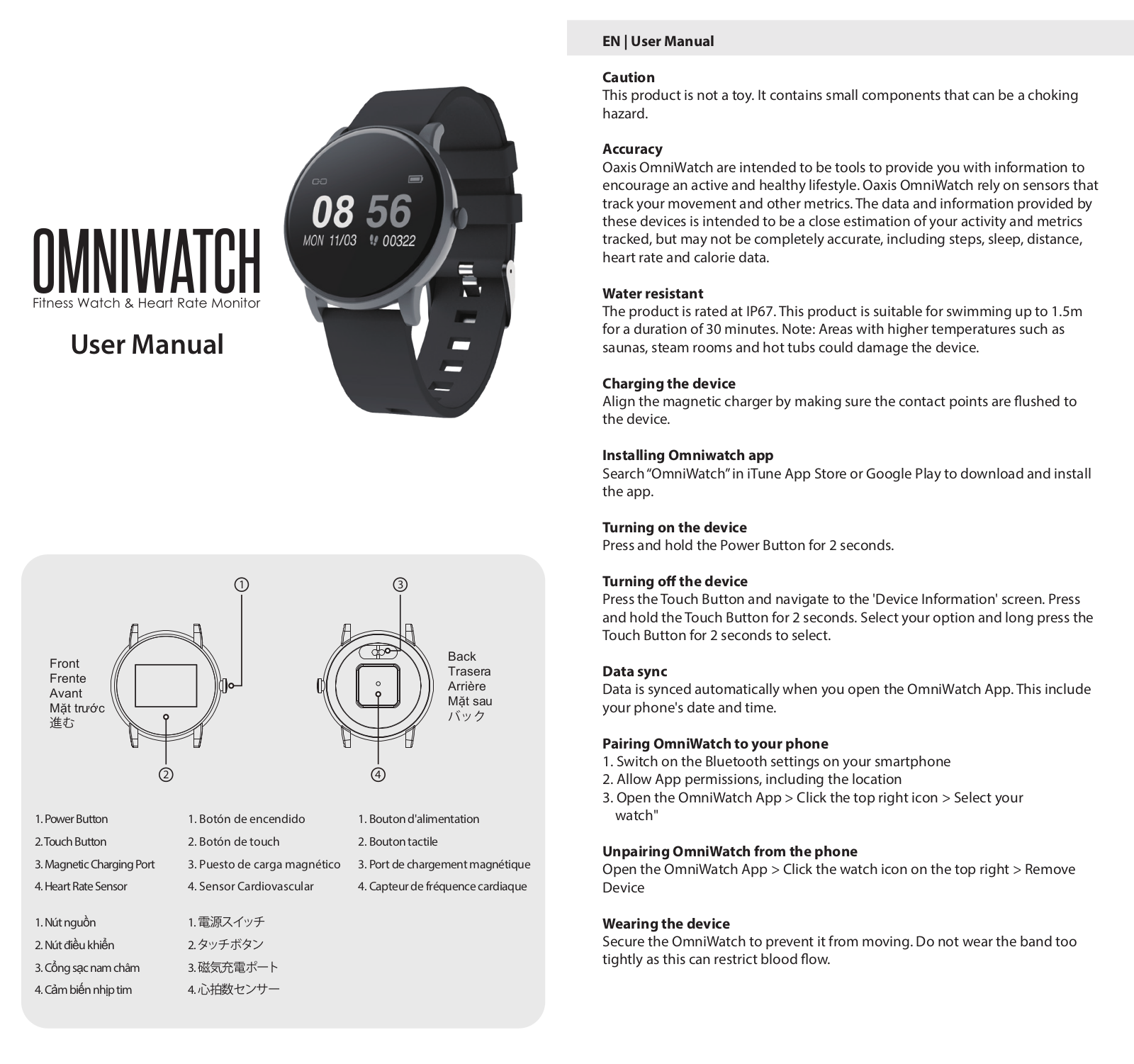 Oaxis Omniwatch User Manual