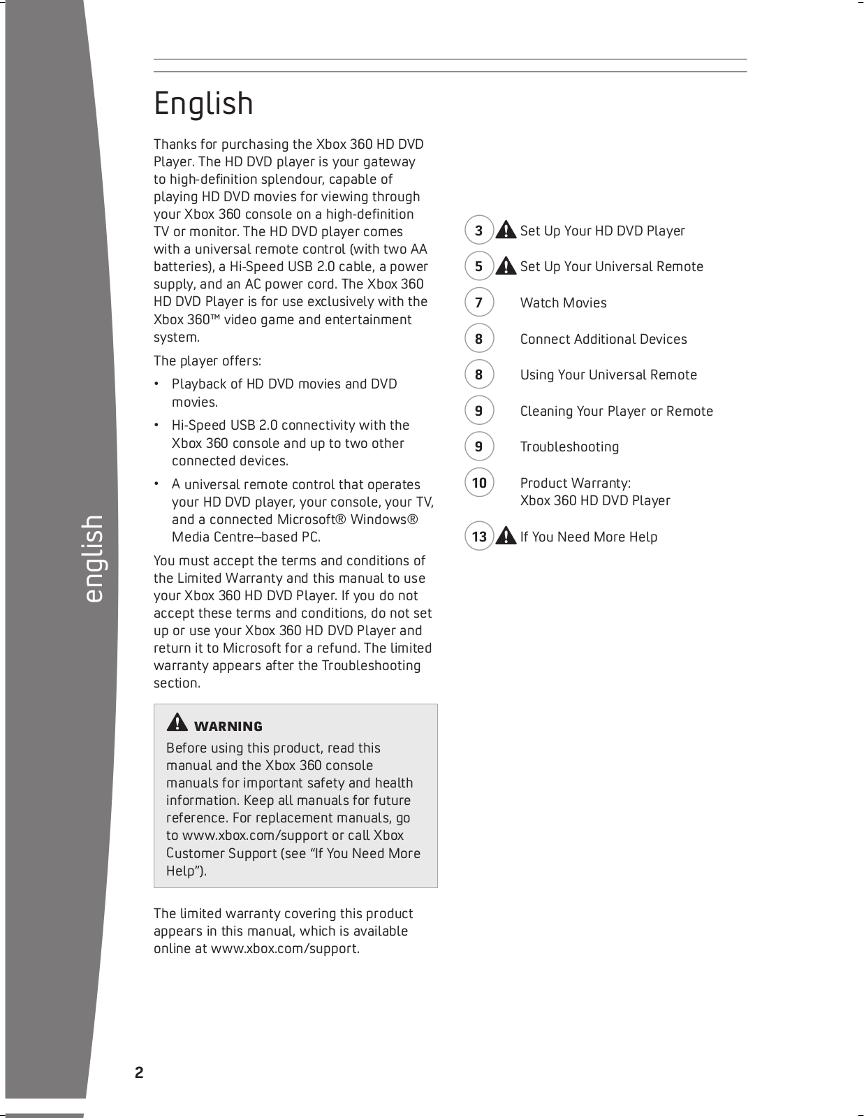 XBOX 9Z5-00013 User Manual