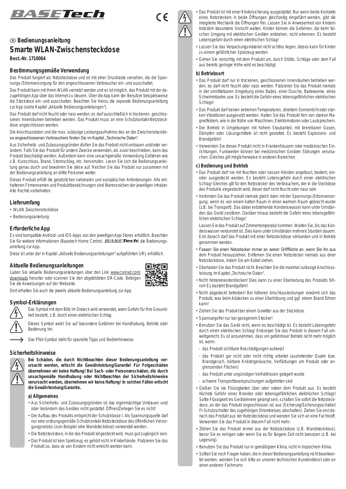 Basetech BT-S30-WIFI User Manual