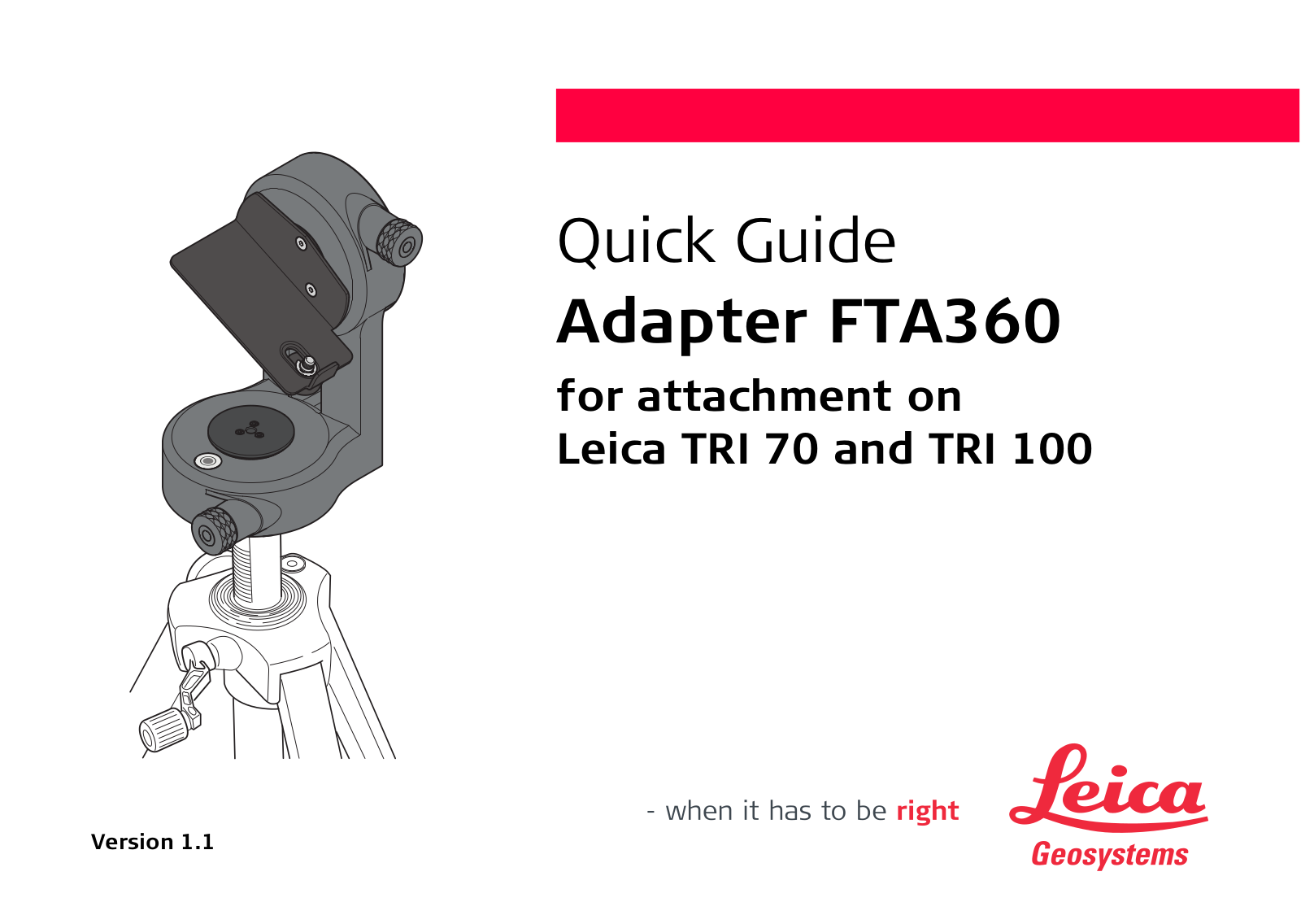 Leica FTA360 User Manual