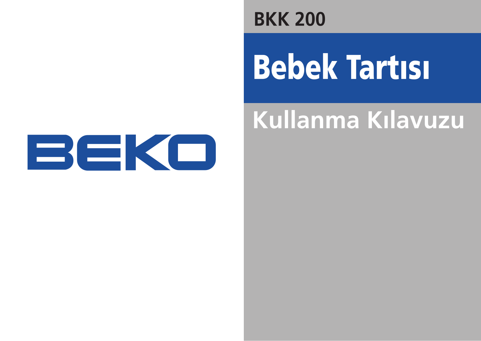 Beko BKK 200 User Manual