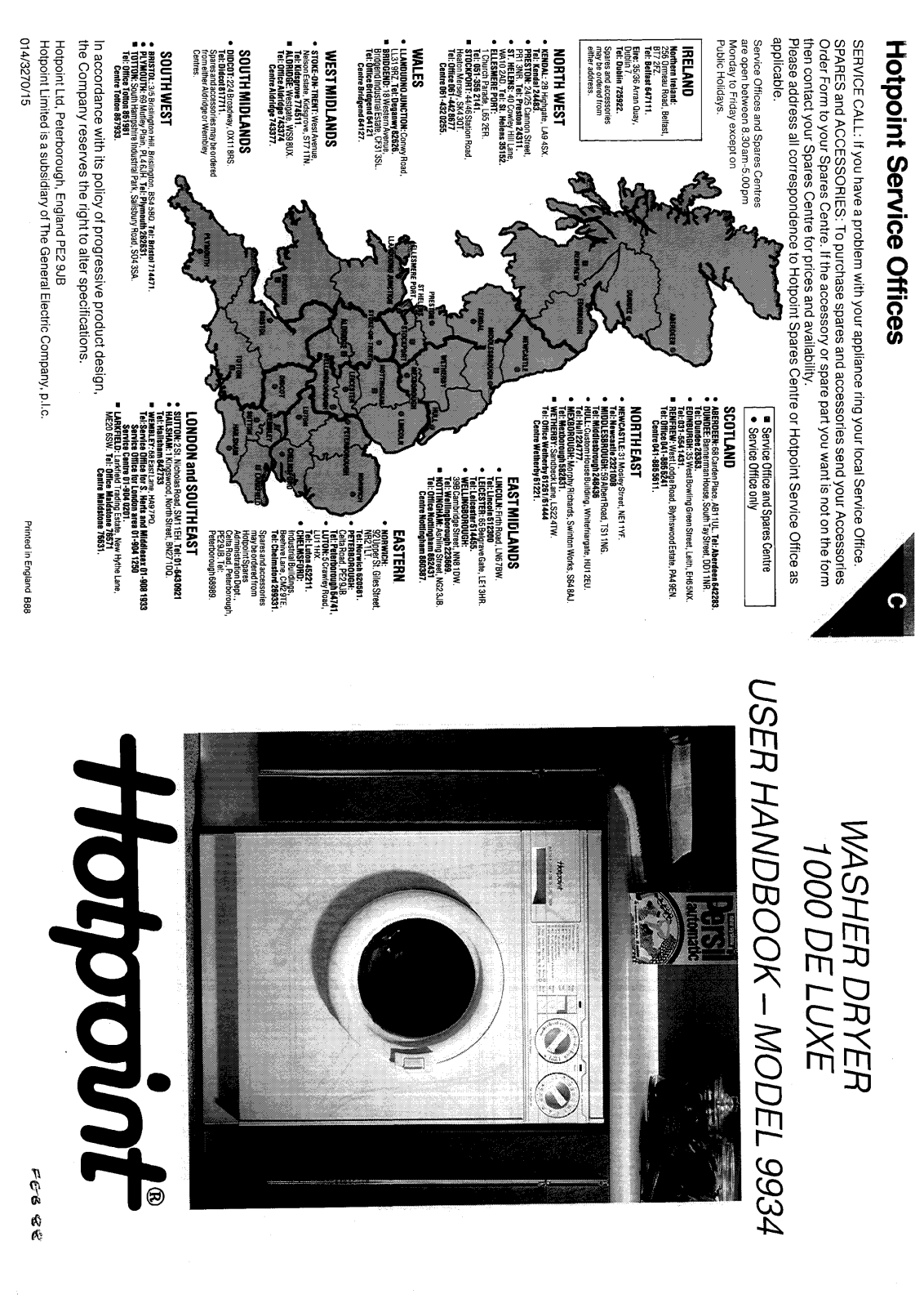 Hotpoint-Ariston HB9934 User Manual