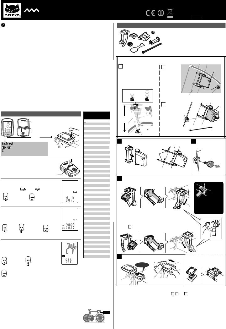 Cateye CC-RD300W User manual