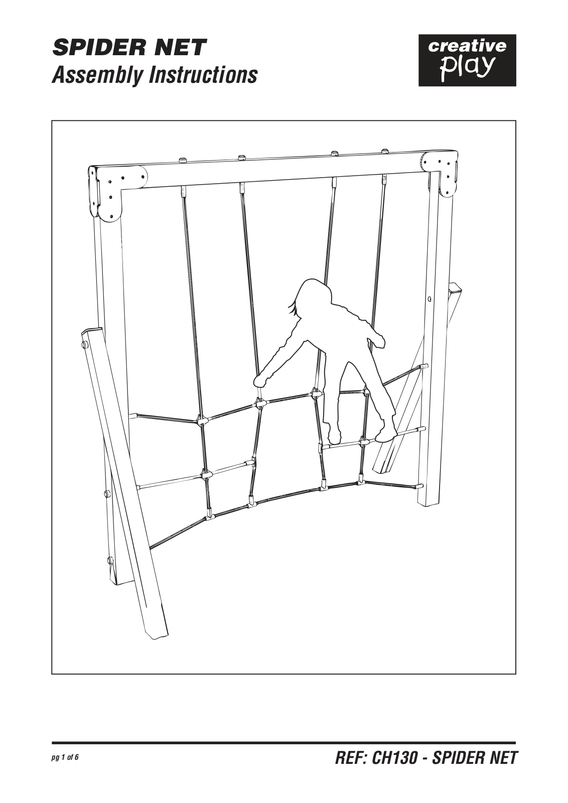 Creative Play SPIDER NET Assembly Instructions Manual