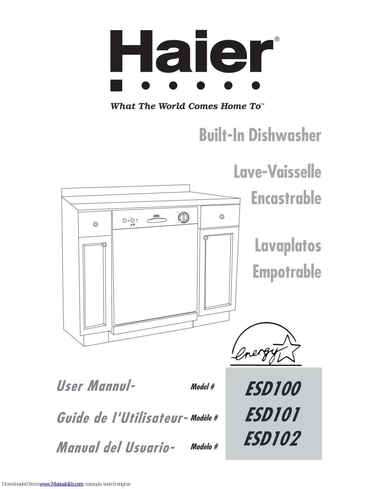 Haier ESD101, ESD102 User Manual