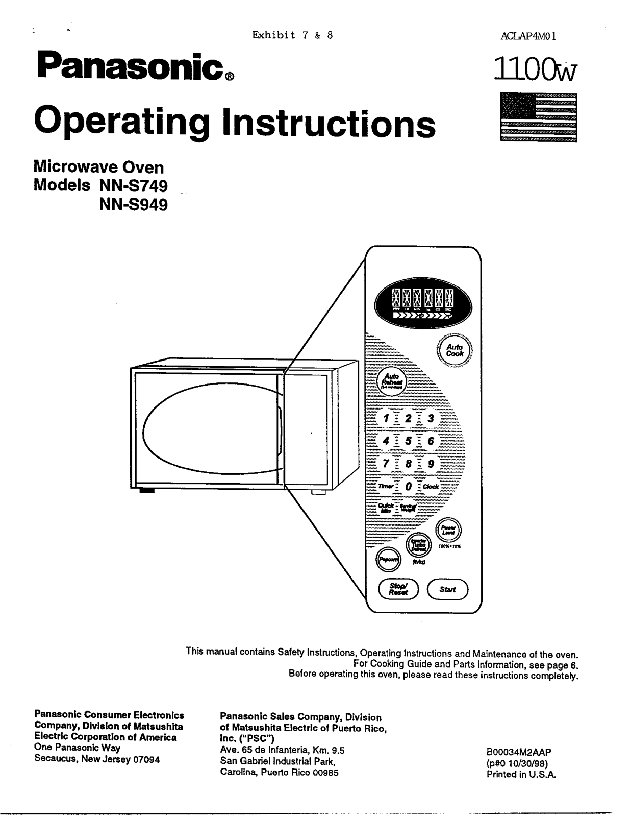 Panasonic AP4M01 Users Manual