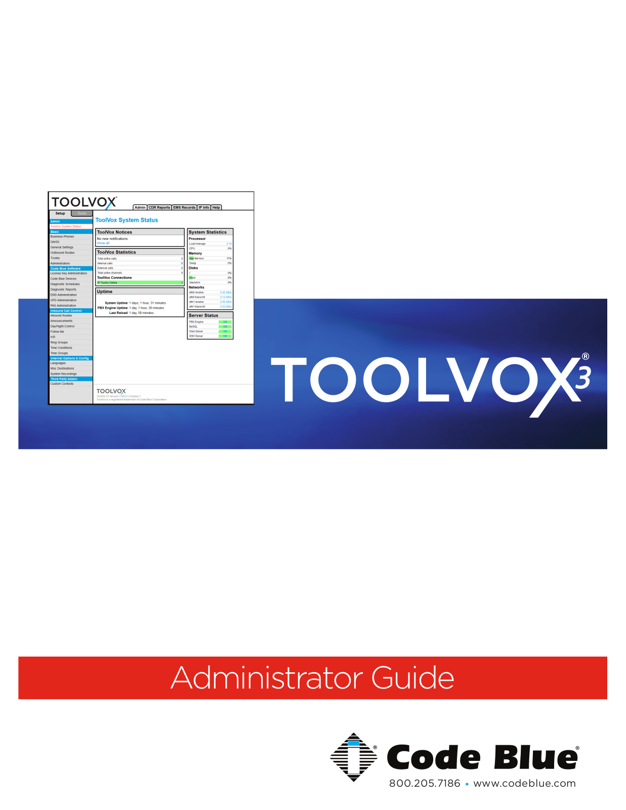 Code Blue TOOLVOX X3 User Manual