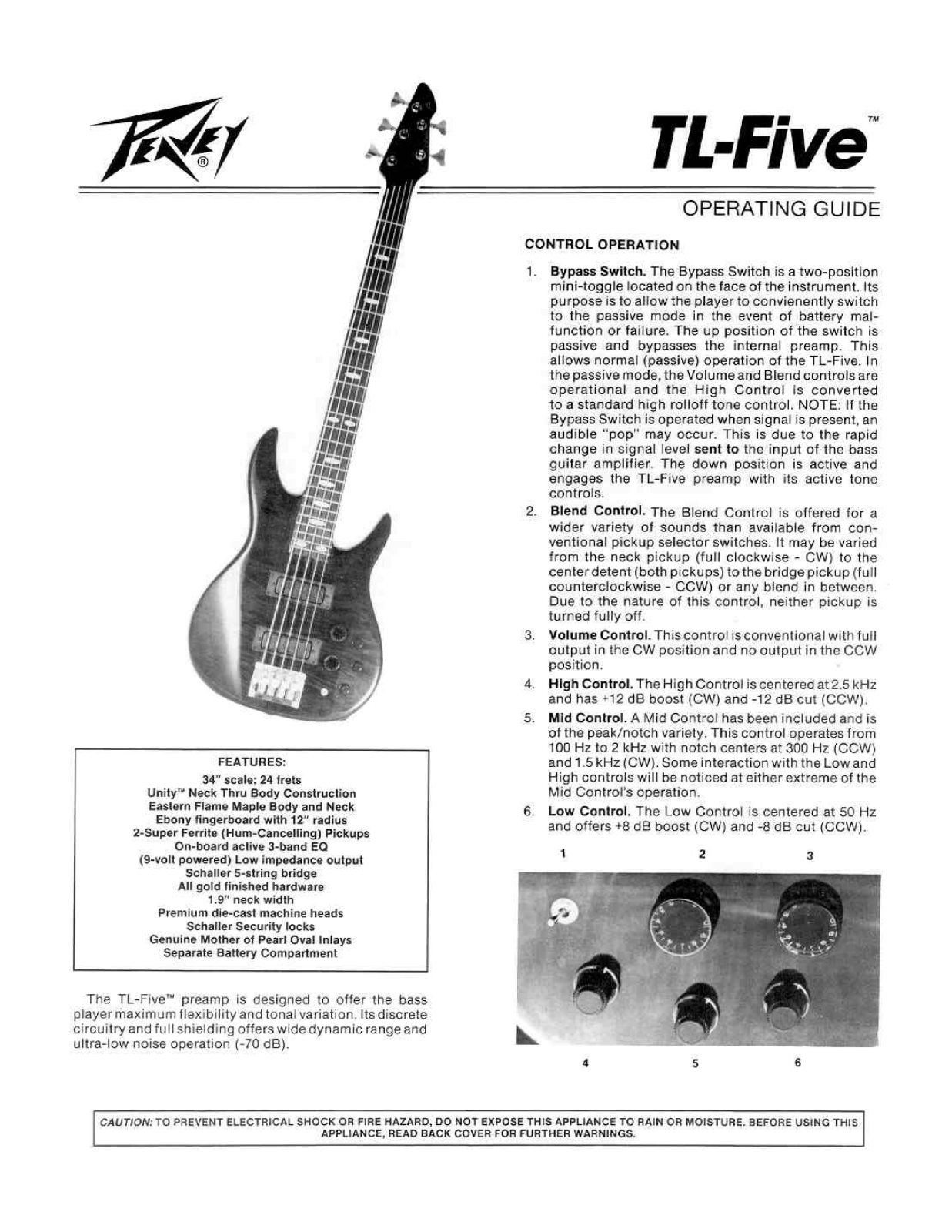 Peavey TL-Five User Manual