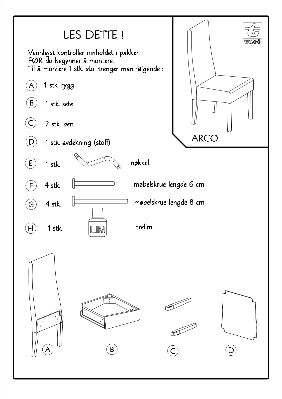 Talgo Arco User Manual