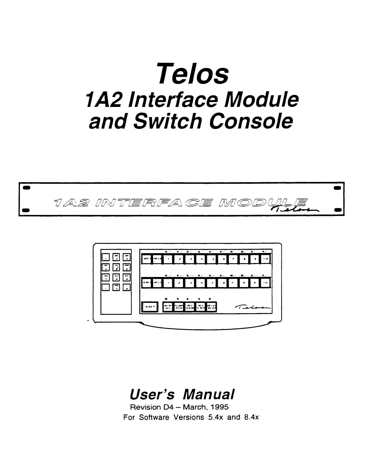 Telos 1A2 User Manual