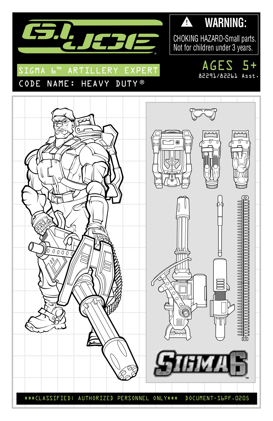 HASBRO GI Joe Sigma 6 Heavy Duty User Manual