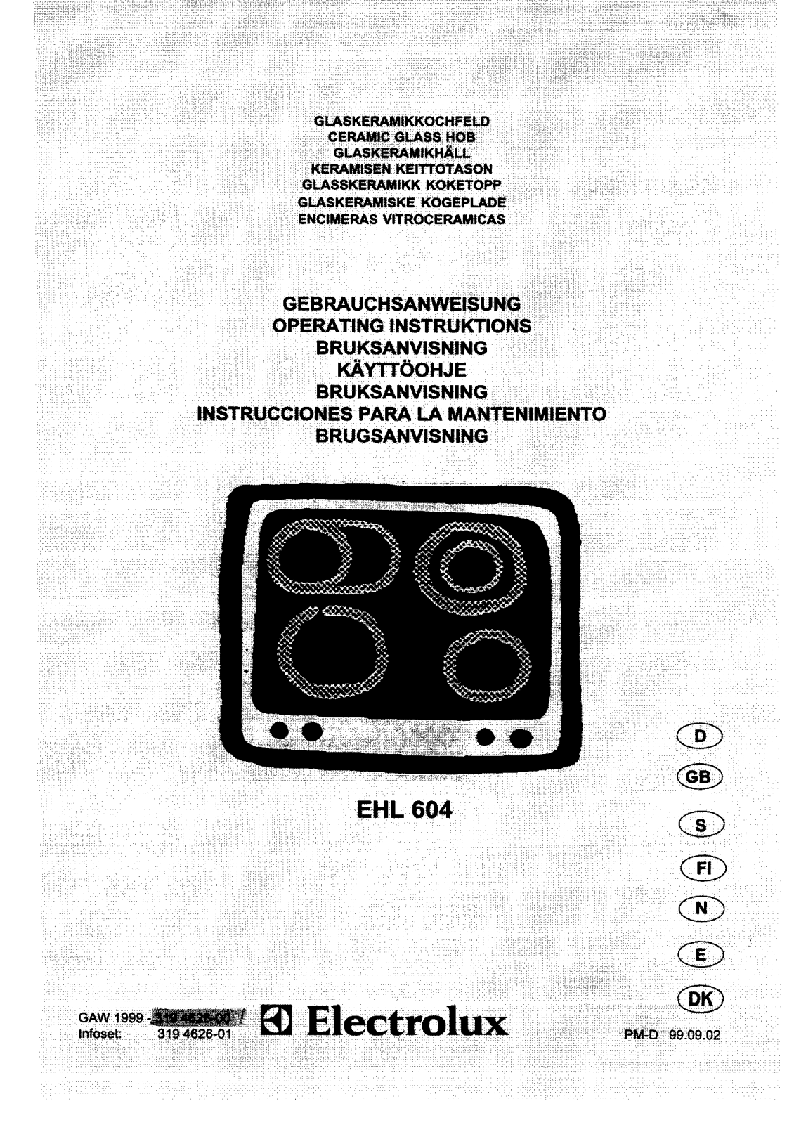 AEG EHL604 User Manual