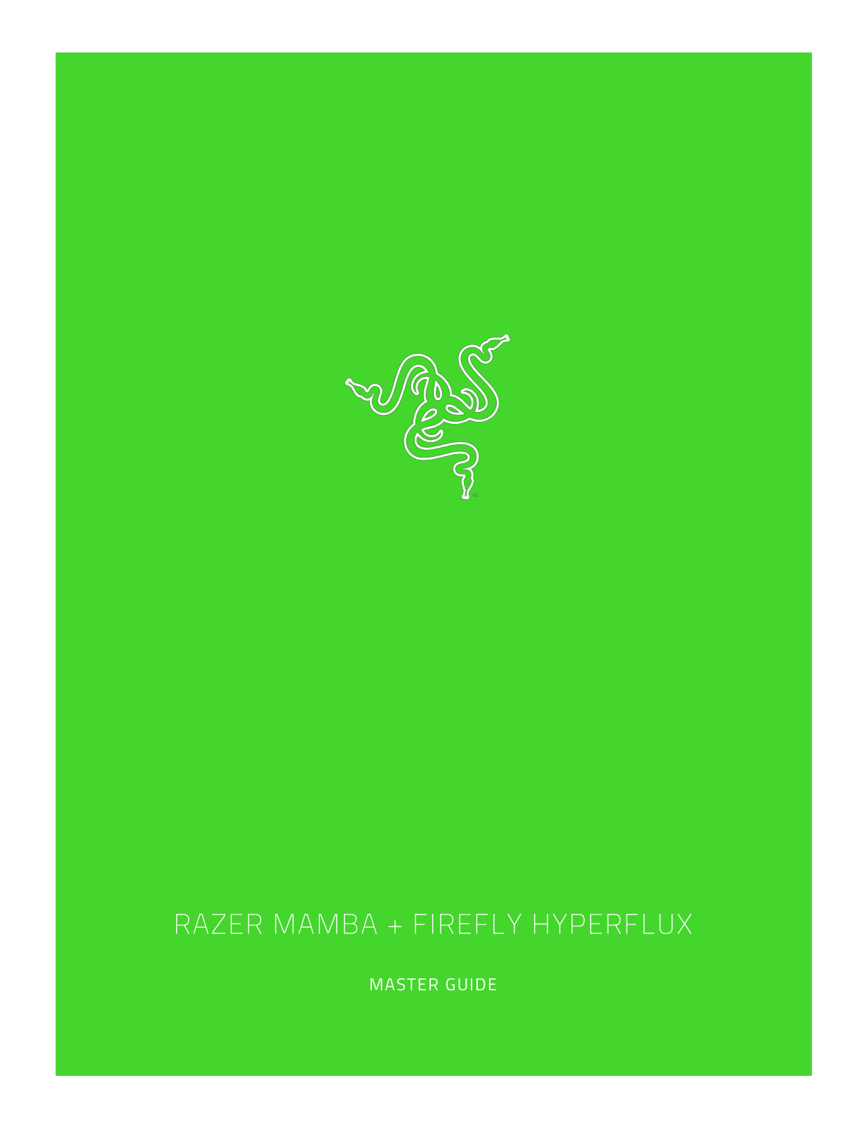 Razer Mamba+ Firefly Hyperflux Owner's Manual