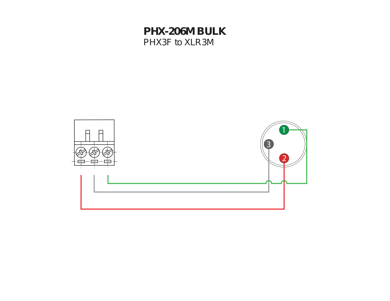 Hosa PHX-206M-BULK PHX-206M BULK Pinout