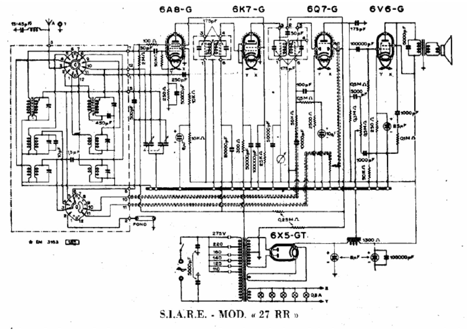 Siare Crosley 27rr schematic