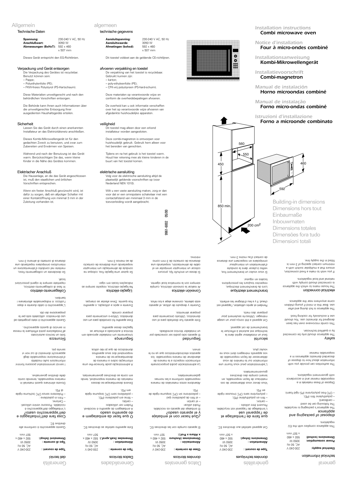 ELECTROLUX 663EM, MCC663EM User Manual