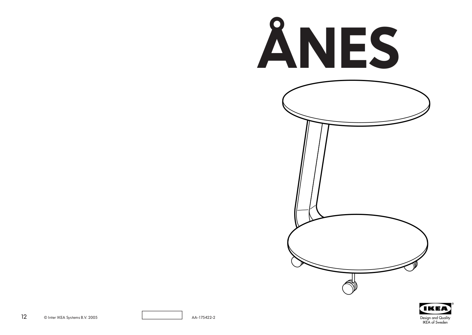 IKEA ANES User Manual