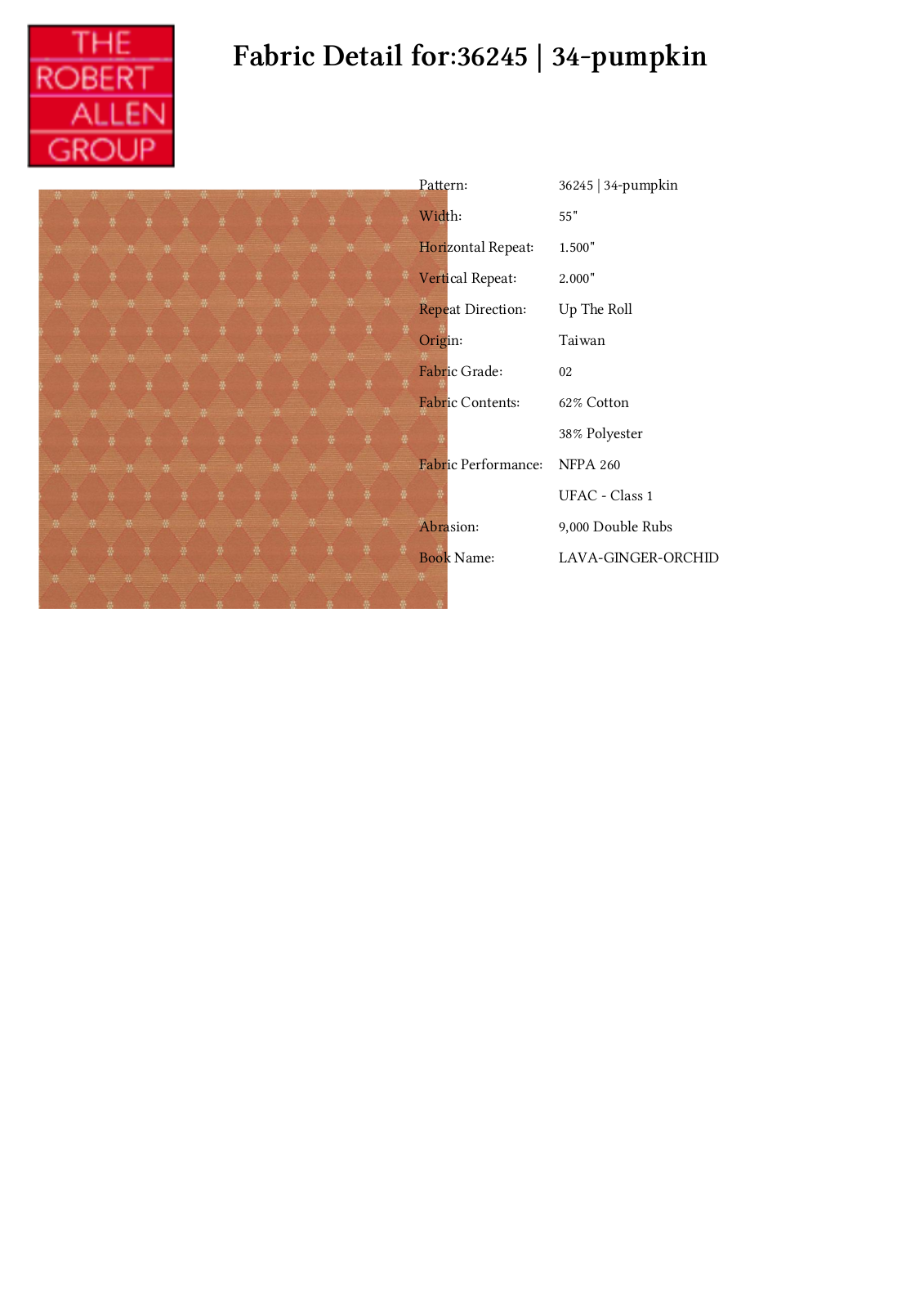 Duralee CRAL5525 Specifications - ManualMachine.com