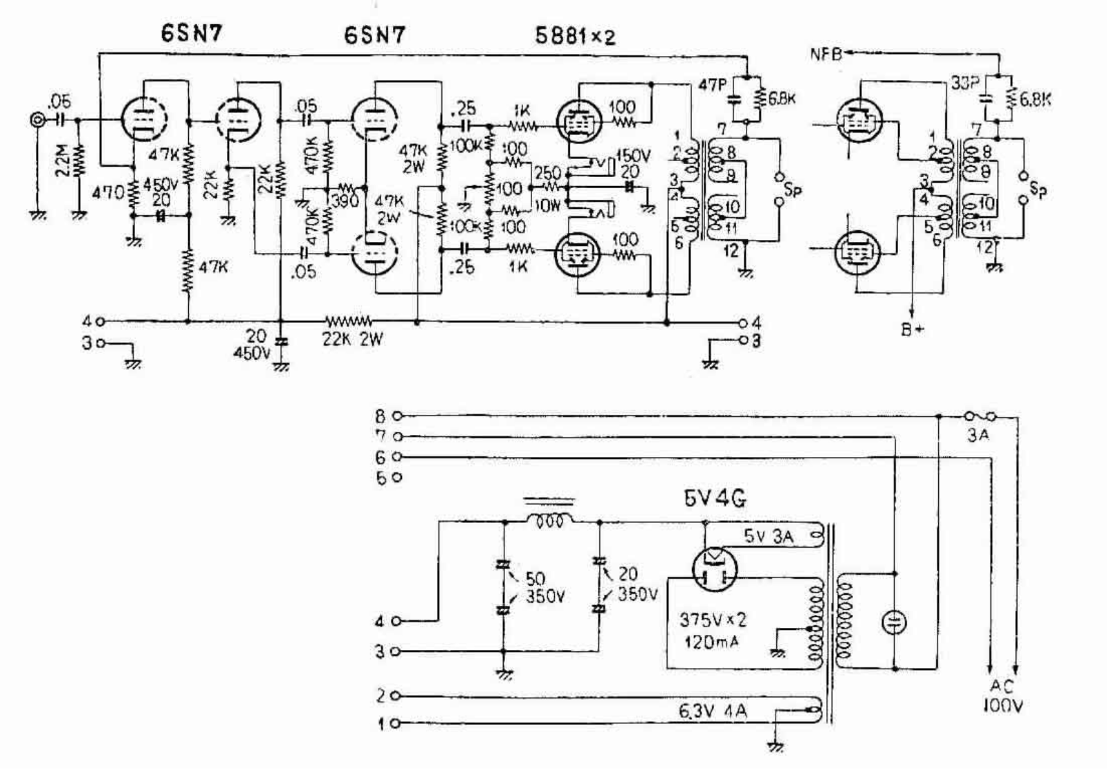 Heathkit w3m schematic