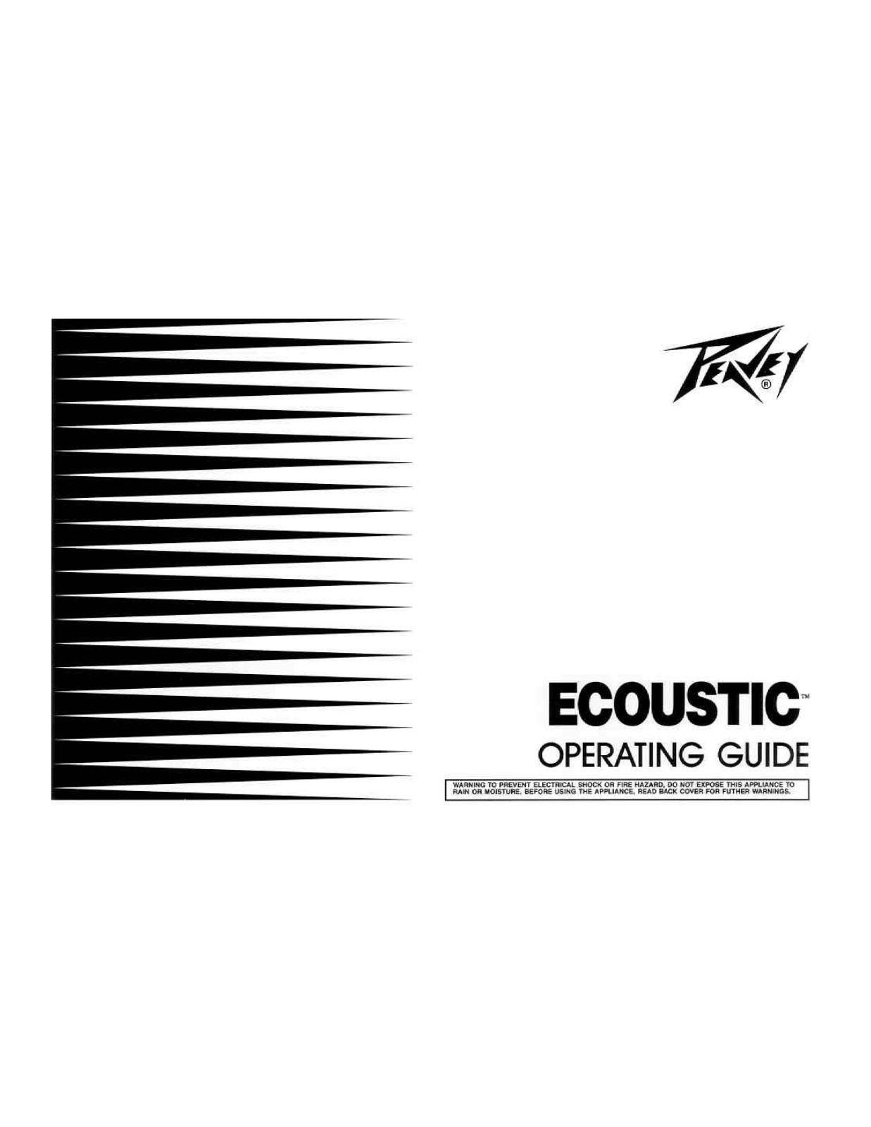 Peavey ECOUSTIC Operating Manual