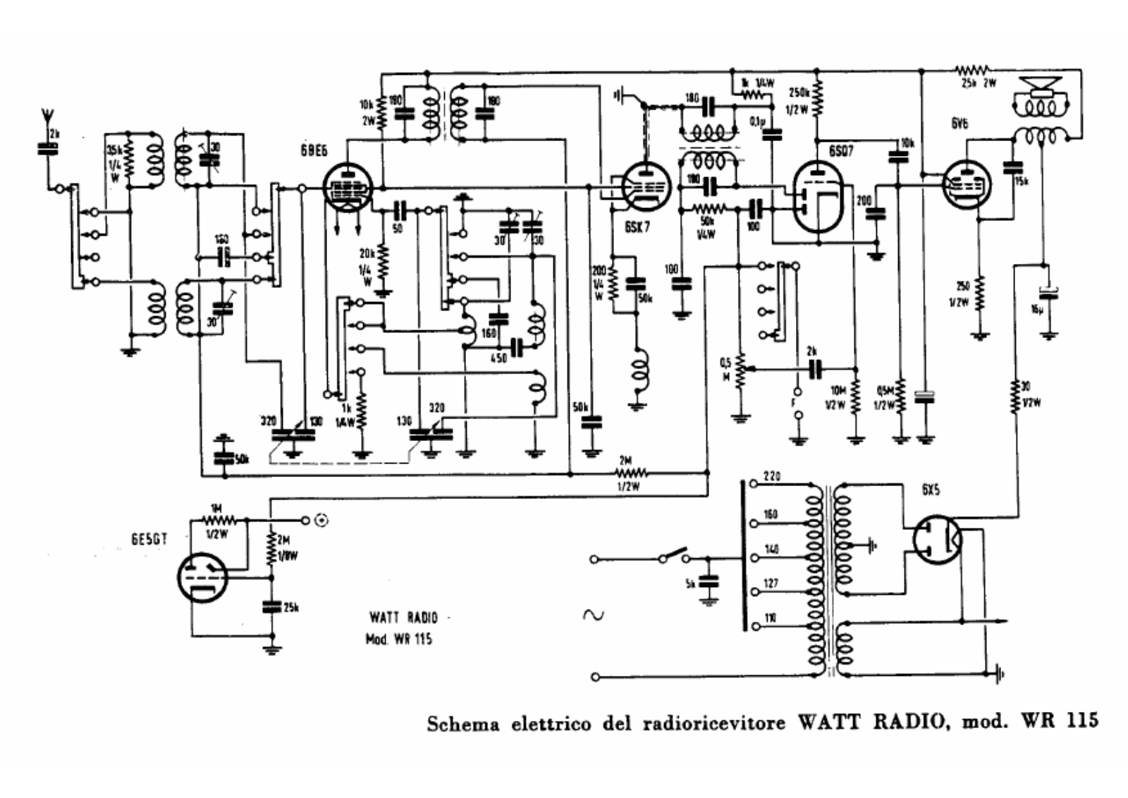 Watt Radio wr115 schematic