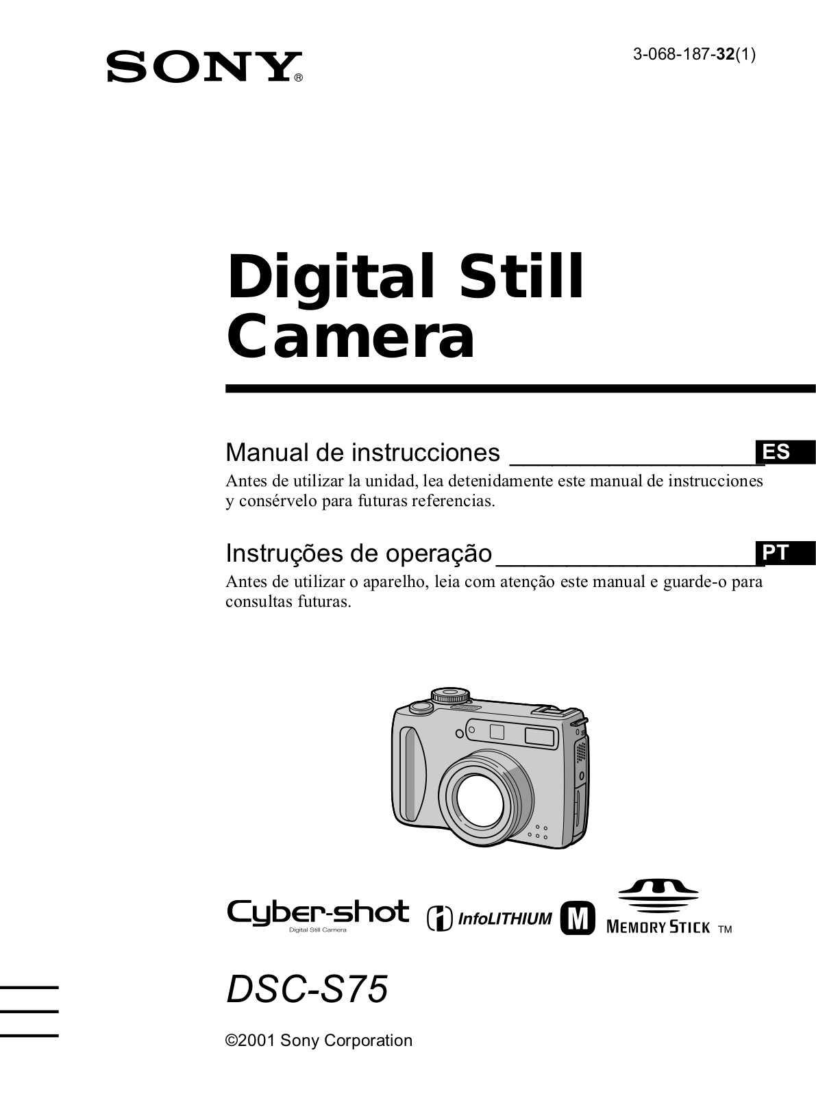 Sony CYBER-SHOT DSC-S75 User Manual