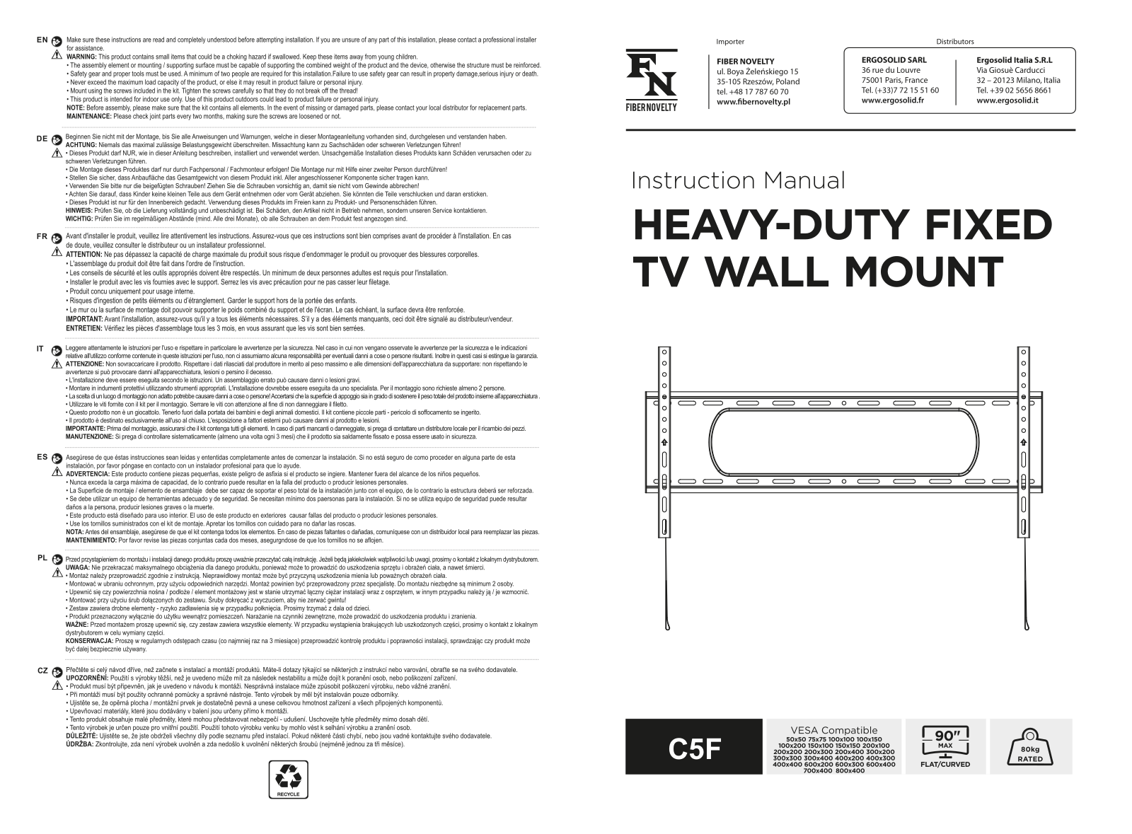 FIBER NOVELTY C5F User guide - ManualMachine.com