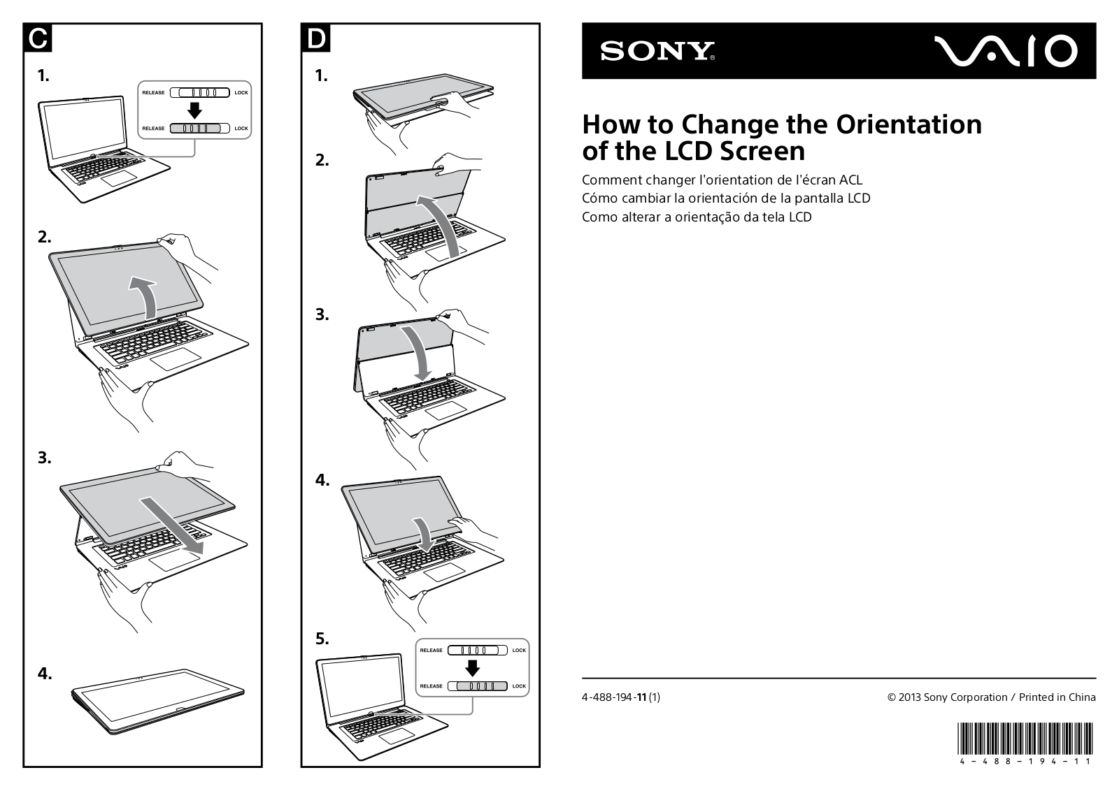 Sony SVF15N2ACXB, SVF15N290X, SVF15N25CXB, SVF15N25CXS, SVF15N26CXB How to Use