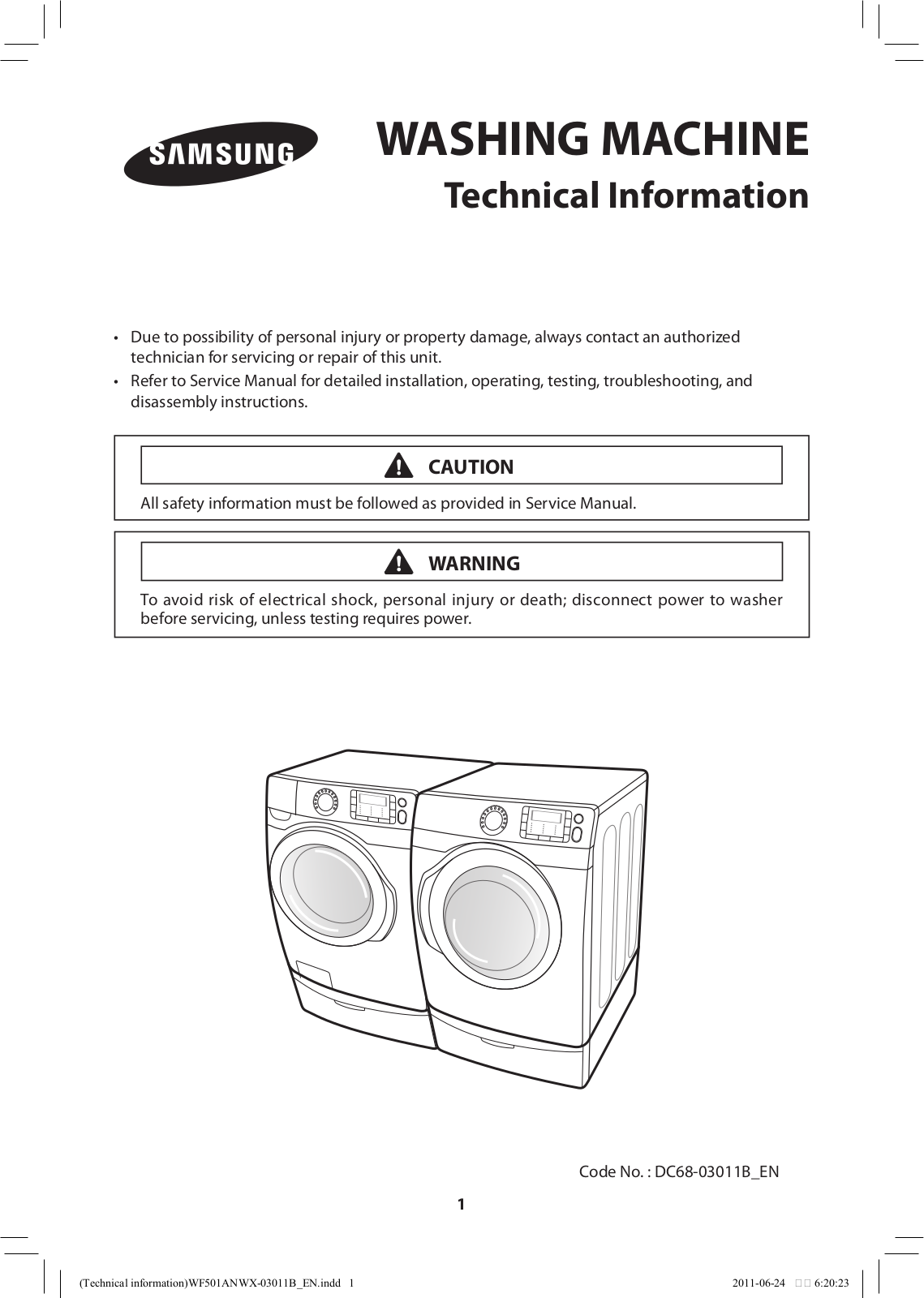 Samsung WF501ANW-XAA User Manual